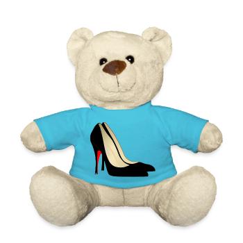 schuhe highheels schoes flipflops boots stiefel100 - Teddy - Atollblau - Vorne