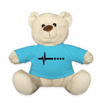 Squash Heartbeat - Chemise racquetball - Nounours - bleu outremer - Devant