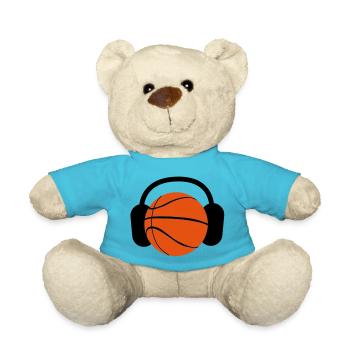 BASKETBALL mit Kopfhörern Musik zu hören - Teddy - Atollblau - Vorne