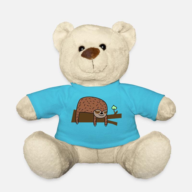 Niedliches Faultier - Teddy - Atollblau