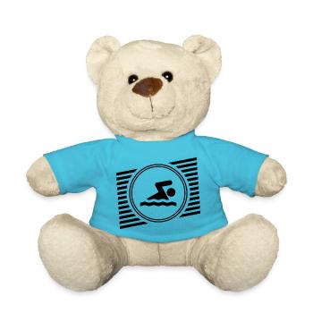 natation - Nounours - bleu outremer - Devant