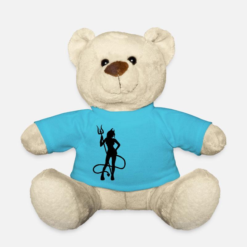 Weiblicher Teufel - Teddy - Atollblau