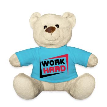 Work Hard - Teddy - Atollblau - Vorne