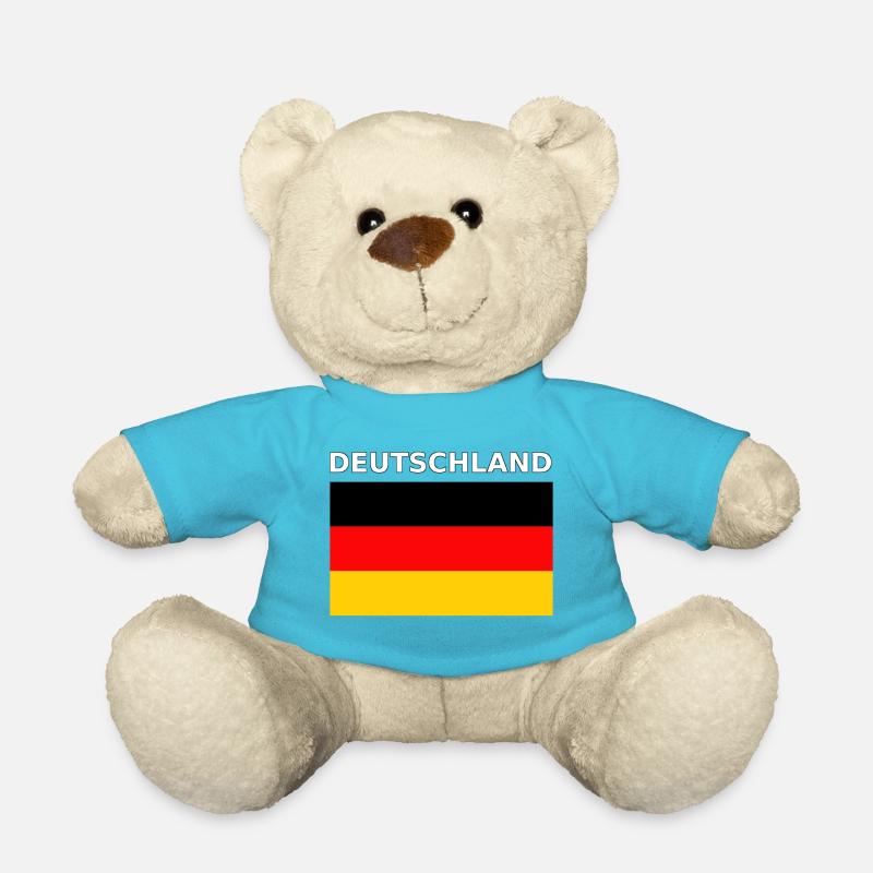 Deutschland Flagge - Teddy - Atollblau