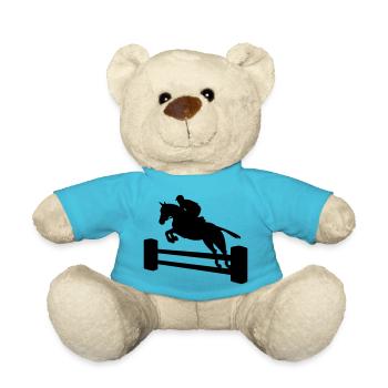 Springreiter einfarbig - Teddy - Atollblau - Vorne