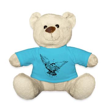 Eule - Teddy - Atollblau - Vorne