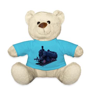 Locomotive à vapeur - Nounours - bleu outremer - Devant