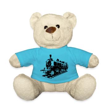Locomotive à vapeur - Nounours - bleu outremer - Devant