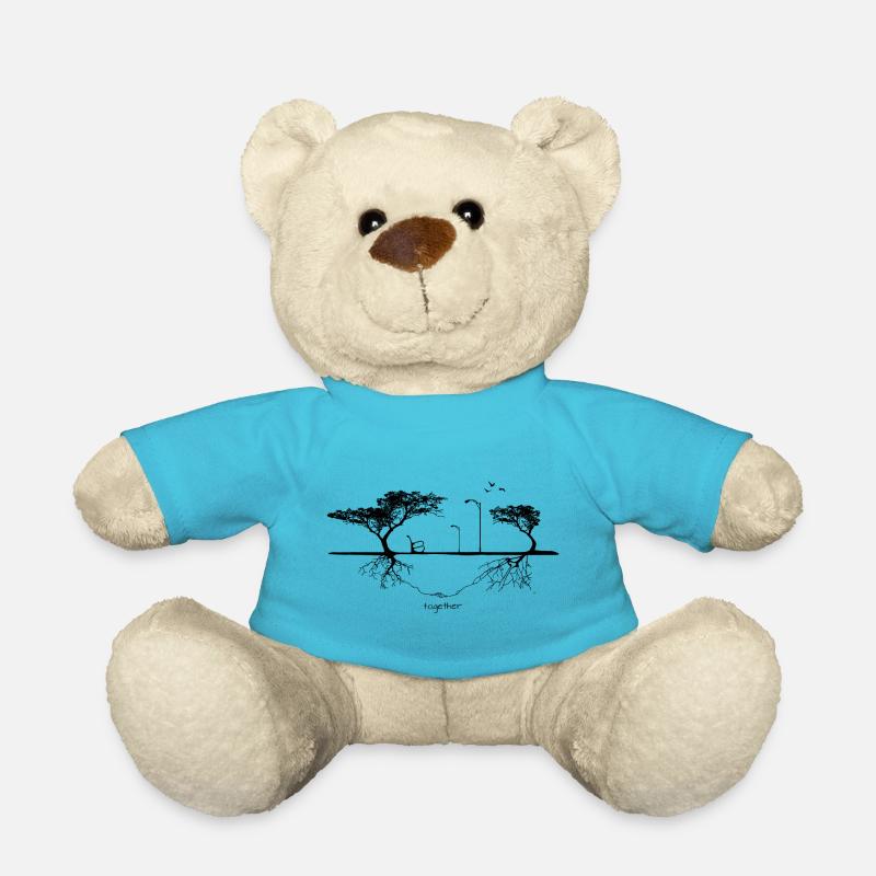 Liebe zusammen romantisch Beziehung - Teddy - Atollblau
