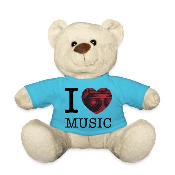 I Love Music - Teddy - Atollblau - Vorne