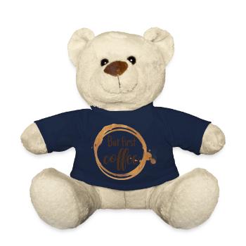 But first coffee /coffee lover /Café Amour - Nounours - bleu marine - Devant