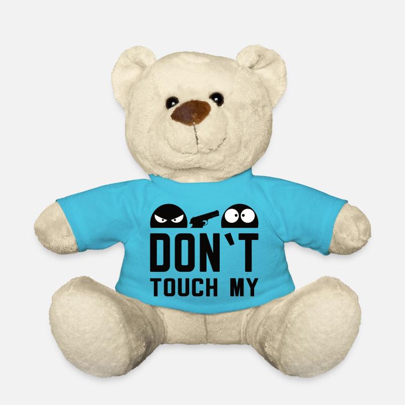 Don't Touch My – Anpassbare Warnung - Teddy - Atollblau