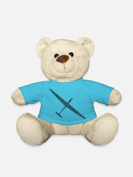 Planeur Planeur Planeur Pilote - Nounours - bleu outremer