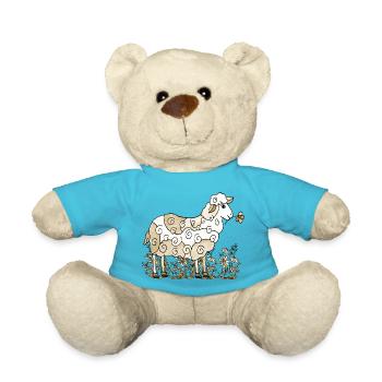 Schaf - Teddy - Atollblau - Vorne