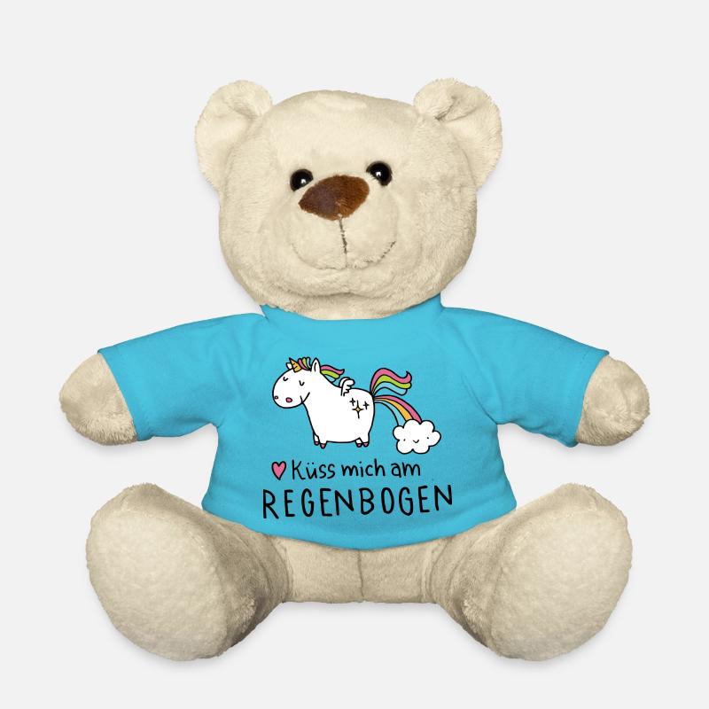 Kü mich am Regenbogen - Teddy - Atollblau