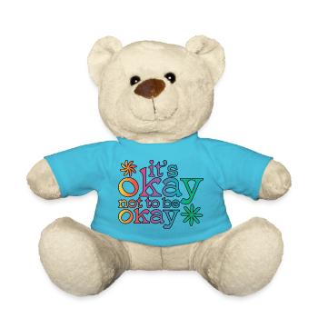 Es ist okay, nicht okay zu sein! - Teddy - Atollblau - Vorne