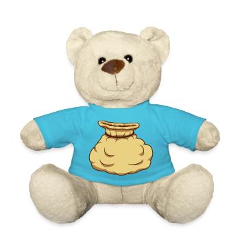 Filled Comic Bag - Teddy Bear - atoll blue - Front