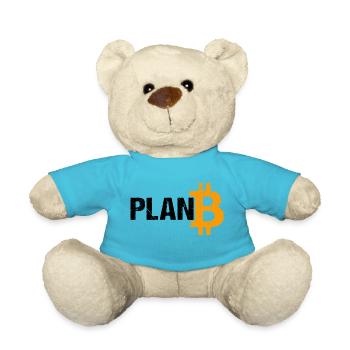 Plan B Bitcoin Crypto-monnaie - Nounours - bleu outremer - Devant