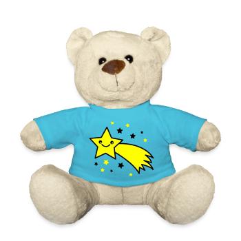 Shooting star - Teddy Bear - atoll blue - Front