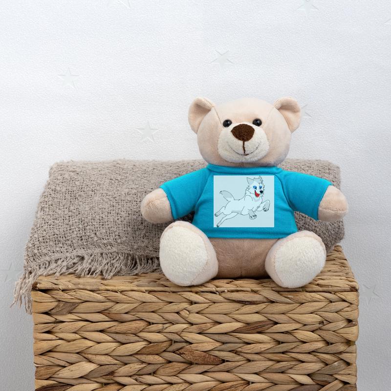 springender Wolf Teddy