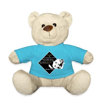 Hannah Arendt: Weisheit ist eine Tugend des Alter - Teddy - Atollblau - Vorne