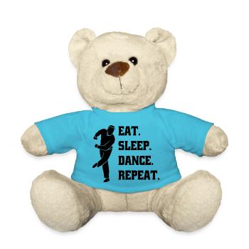 Tanzen Hobby Tänzer Sport Geschenk Tanzsport - Teddy - Atollblau - Vorne