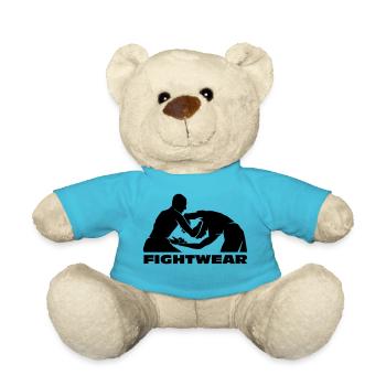 Wing Chun | Fightwear | black - Teddy Bear - atoll blue - Front