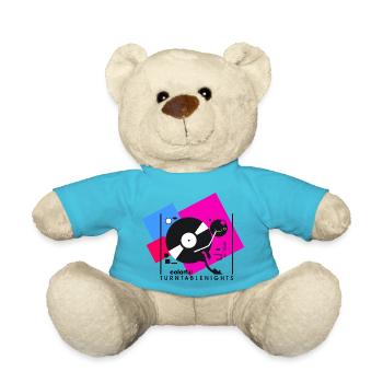 colorful turntablesnights2 - Teddy Bear - atoll blue - Front
