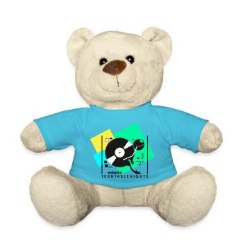 colorful turntablesnights1 - Teddy Bear - atoll blue - Front