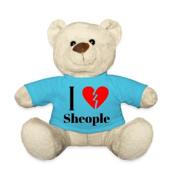 Déclaration de conception ironique de Sheople - Nounours - bleu outremer - Devant