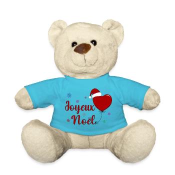 Joyeux Noel Weihnachtsfeier Frankreich - Teddy - Atollblau - Vorne