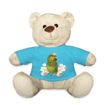 Der Orangenflügelpapagei - Teddy - Atollblau - Vorne