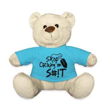 Zitate lustig fraze meme populär cool trendy Zitat - Teddy - Atollblau - Vorne