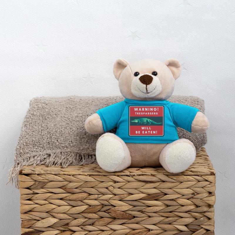 Warnung Eindringlinge werden gegessen Teddy