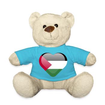 love palestine flag - Teddy - Atollblau - Vorne