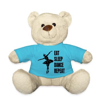 Ballet Dancer Ballerina Dance Class Gift Dance - Teddy Bear - atoll blue - Front