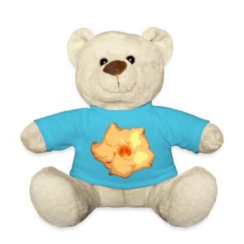 Gelbe Blume - Teddy - Atollblau - Vorne