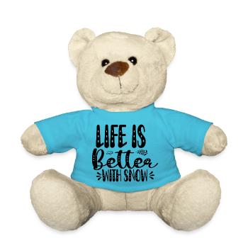 Life Is Better With Snow - Teddy - Atollblau - Vorne