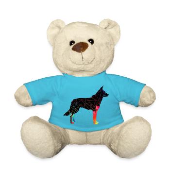 Schöner Hund - Bunter Hund - Teddy - Atollblau - Vorne
