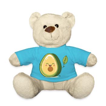 The delicious avocado - Teddy Bear - atoll blue - Front
