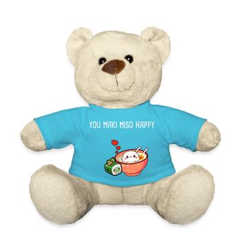 Kawaii Ramen You Maki Miso Happy - Teddy - Atollblau - Vorne