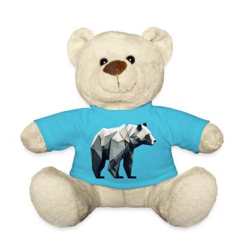 Minimalistischer Bär - Teddy - Atollblau - Vorne