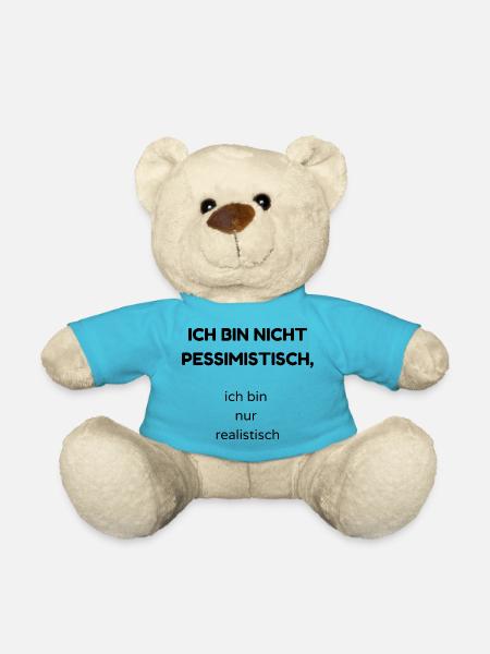 pessimistisch - Teddy - Atollblau