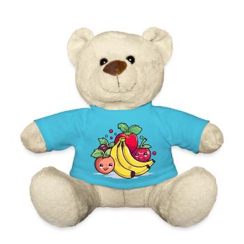 Kawaii-Frucht Nr. 2 - Teddy - Atollblau - Vorne