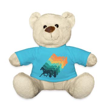 Traber Vintage Geschenk Rennen - Teddy - Atollblau - Vorne