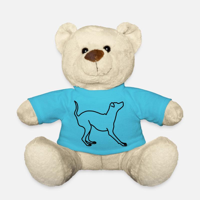 Pinscher Lineart miniature 1 - Nounours - bleu outremer