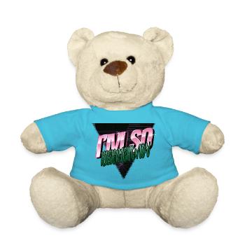 mental health gift barber hair patriarchy birthday - Teddy - Atollblau - Vorne