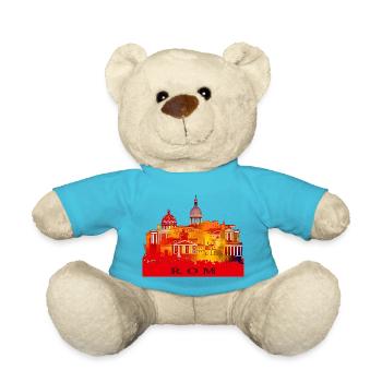Rome, the Eternal City - Teddy Bear - atoll blue - Front