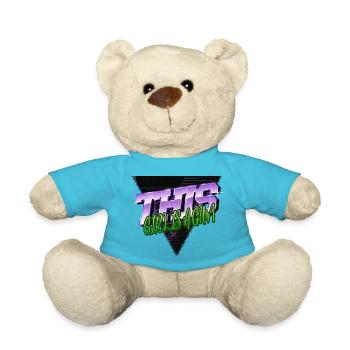 haustier bachhund geschenk geschenkidee pfote - Teddy - Atollblau - Vorne