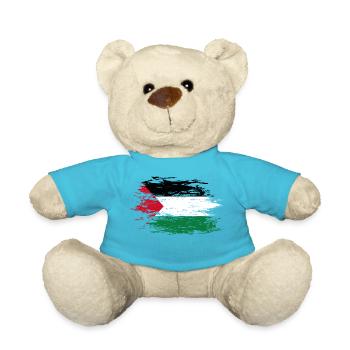 Drapeau palestinien utilisé - Nounours - bleu outremer - Devant
